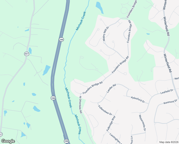 map of restaurants, bars, coffee shops, grocery stores, and more near 16201 Maple Hall Drive in Midlothian