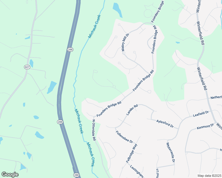 map of restaurants, bars, coffee shops, grocery stores, and more near 16201 Maple Hall Drive in Midlothian