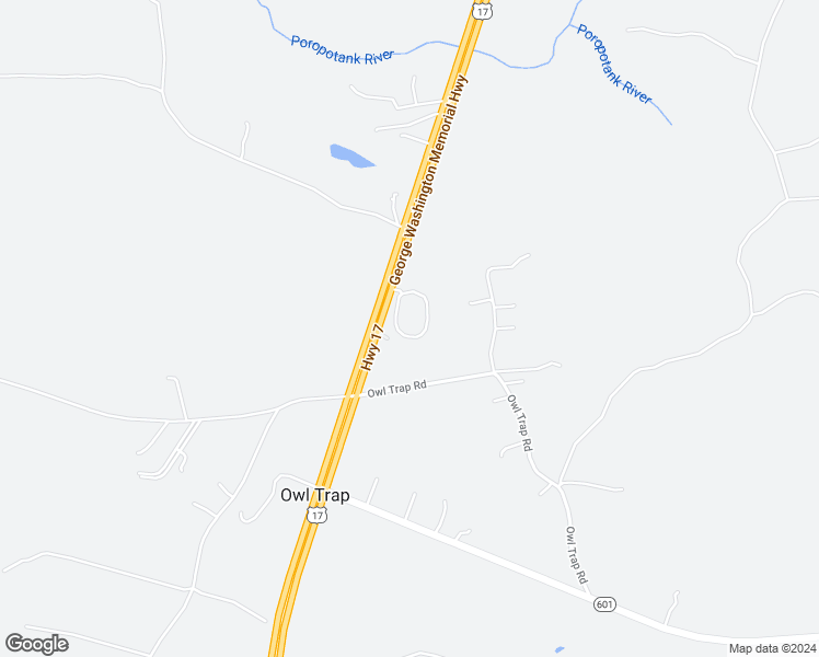 map of restaurants, bars, coffee shops, grocery stores, and more near 13671 George Washington Memorial Highway in Saluda