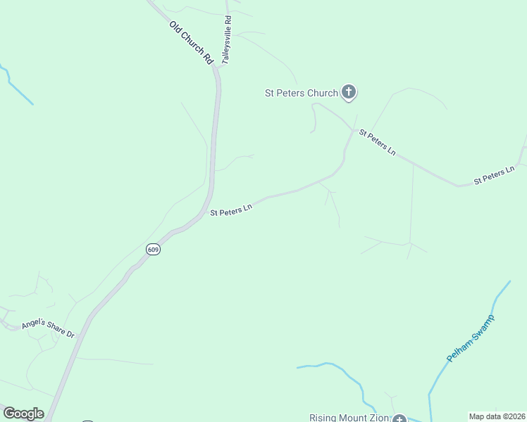 map of restaurants, bars, coffee shops, grocery stores, and more near 8015 Saint Peters Lane in New Kent