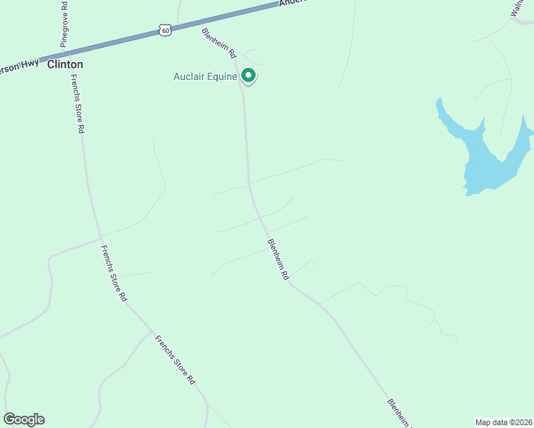 map of restaurants, bars, coffee shops, grocery stores, and more near 6554 Blenheim Road in Powhatan