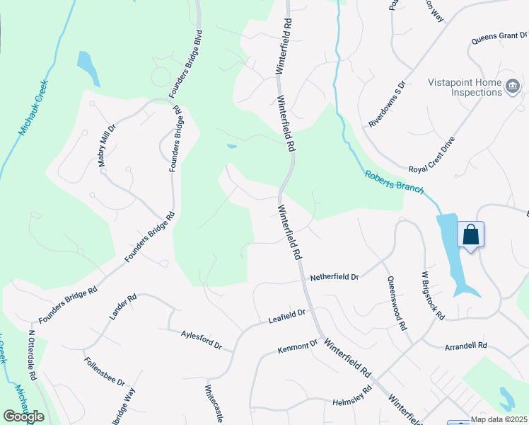 map of restaurants, bars, coffee shops, grocery stores, and more near 14302 Fulford Court in Midlothian