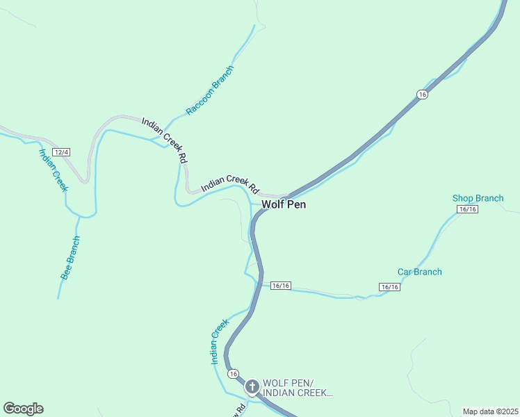 map of restaurants, bars, coffee shops, grocery stores, and more near Indian Creek Road in Brenton