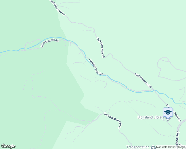 map of restaurants, bars, coffee shops, grocery stores, and more near 1983 Hunting Creek Road in Big Island
