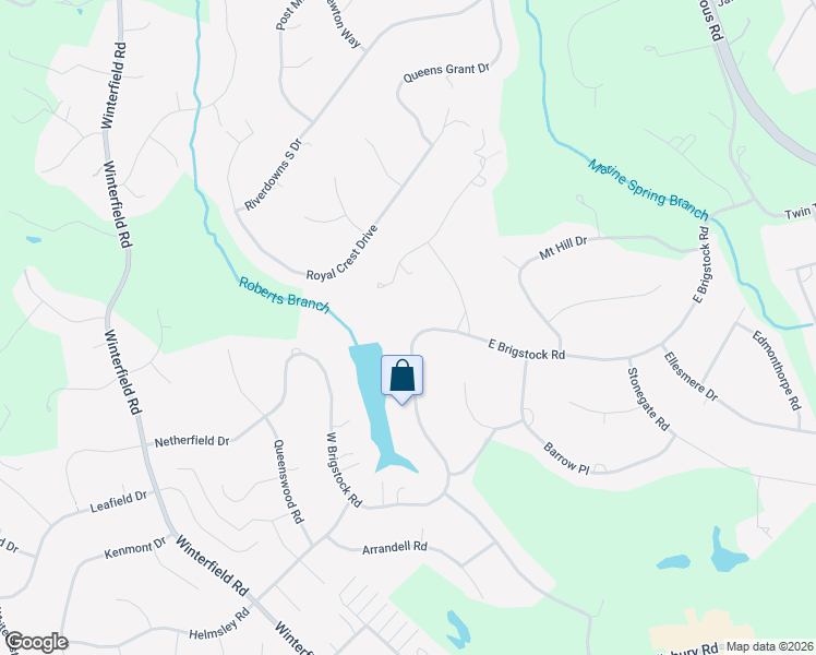 map of restaurants, bars, coffee shops, grocery stores, and more near 2810 East Brigstock Road in Midlothian