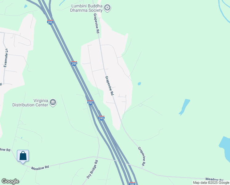 map of restaurants, bars, coffee shops, grocery stores, and more near 989 Grapevine Road in Sandston