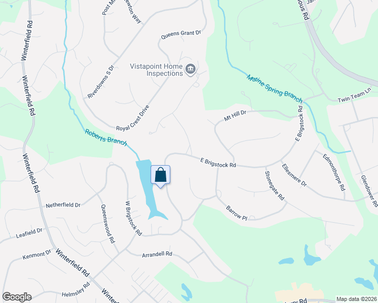 map of restaurants, bars, coffee shops, grocery stores, and more near 13905 Whitechapel Road in Midlothian