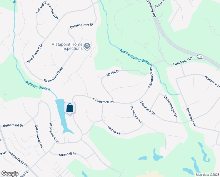 map of restaurants, bars, coffee shops, grocery stores, and more near 2921 Mount Hill Drive in Midlothian