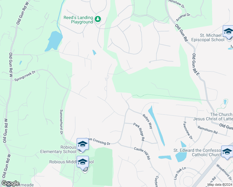 map of restaurants, bars, coffee shops, grocery stores, and more near 3500 Robious Crossing Drive in Midlothian