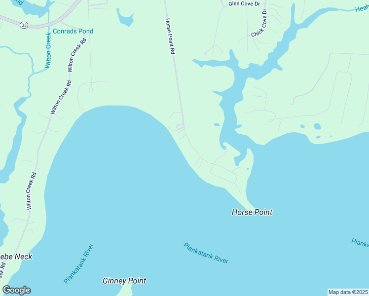 map of restaurants, bars, coffee shops, grocery stores, and more near 942 Horse Point Road in Hartfield