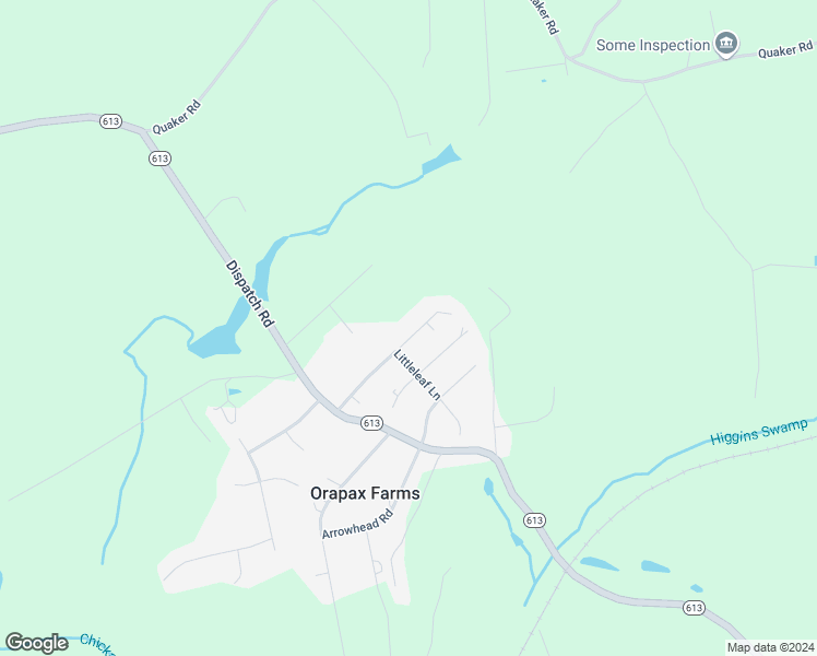 map of restaurants, bars, coffee shops, grocery stores, and more near 9024 Woodsedge Drive in Quinton