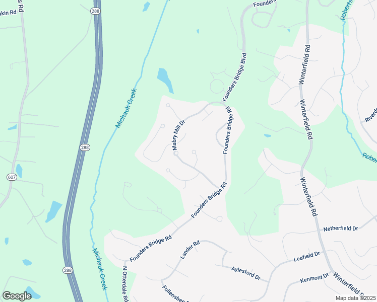 map of restaurants, bars, coffee shops, grocery stores, and more near 2718 Fernvale Court in Midlothian