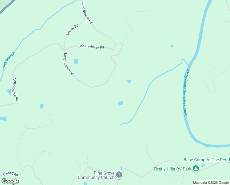 map of restaurants, bars, coffee shops, grocery stores, and more near Long Branch Road in Beattyville