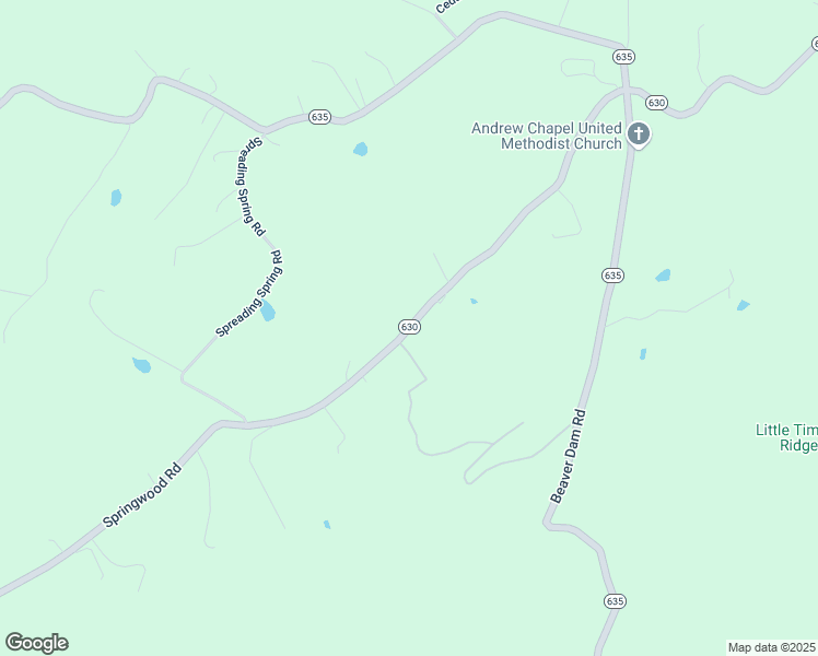map of restaurants, bars, coffee shops, grocery stores, and more near State Route 630 in Buchanan