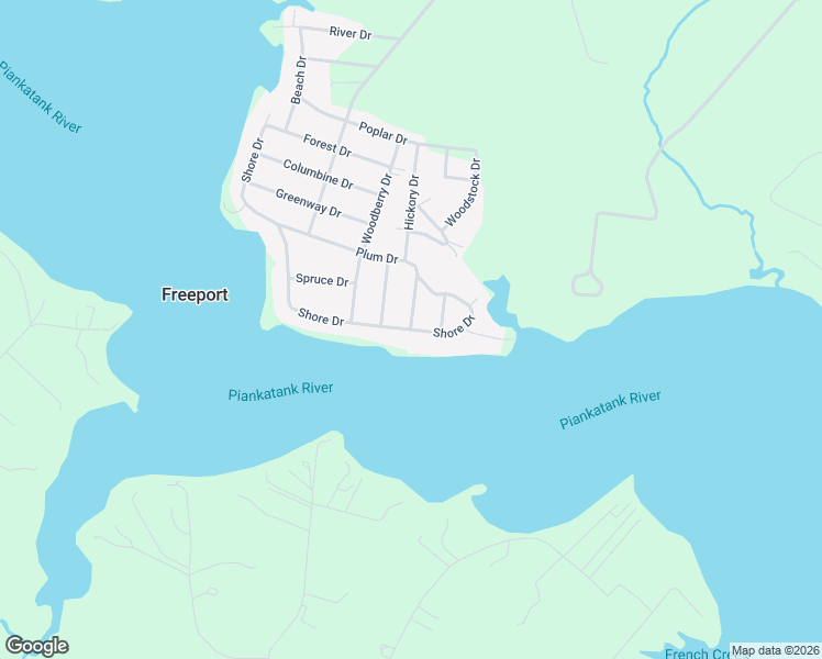 map of restaurants, bars, coffee shops, grocery stores, and more near 740 Shore Drive in Hartfield