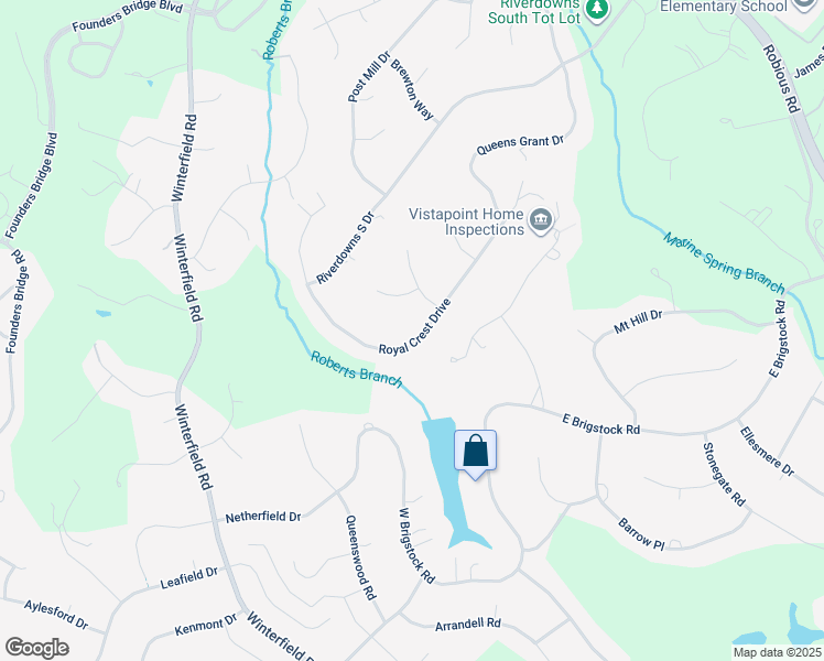 map of restaurants, bars, coffee shops, grocery stores, and more near 2772 Royal Crest Drive in Midlothian