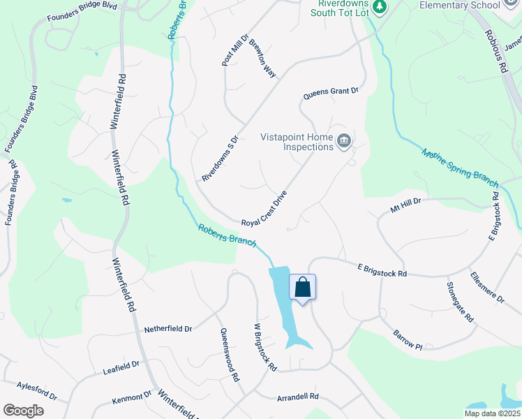 map of restaurants, bars, coffee shops, grocery stores, and more near 2772 Royal Crest Drive in Midlothian