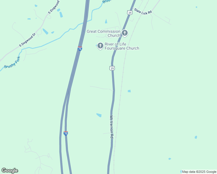 map of restaurants, bars, coffee shops, grocery stores, and more near 666 Mount Vernon Road in Berea