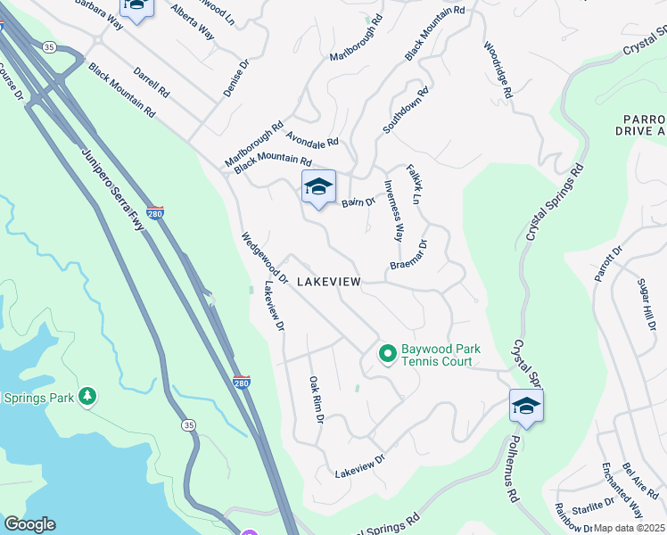 map of restaurants, bars, coffee shops, grocery stores, and more near 1375 Tartan Trail Road in Hillsborough