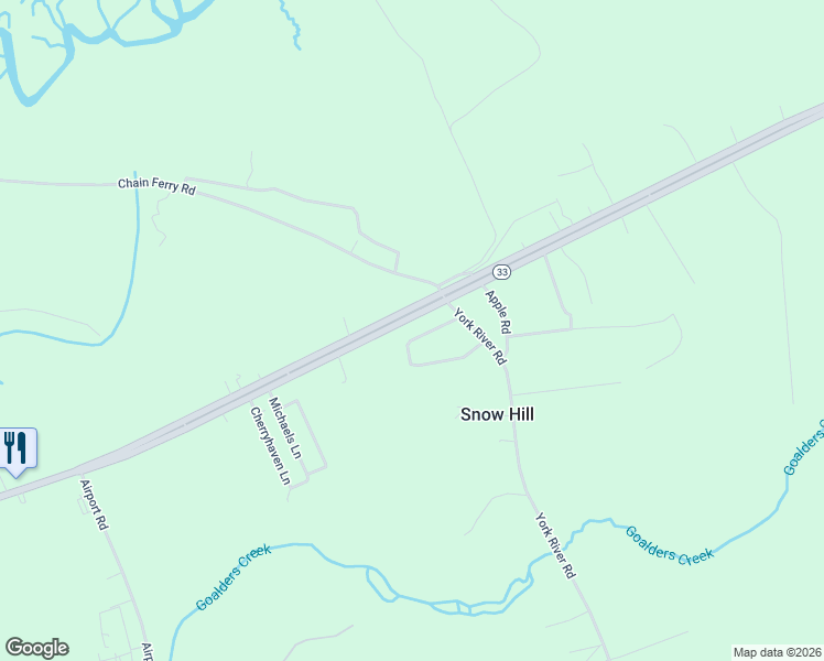 map of restaurants, bars, coffee shops, grocery stores, and more near 5663 Lewis B Puller Memorial Highway in Mattaponi