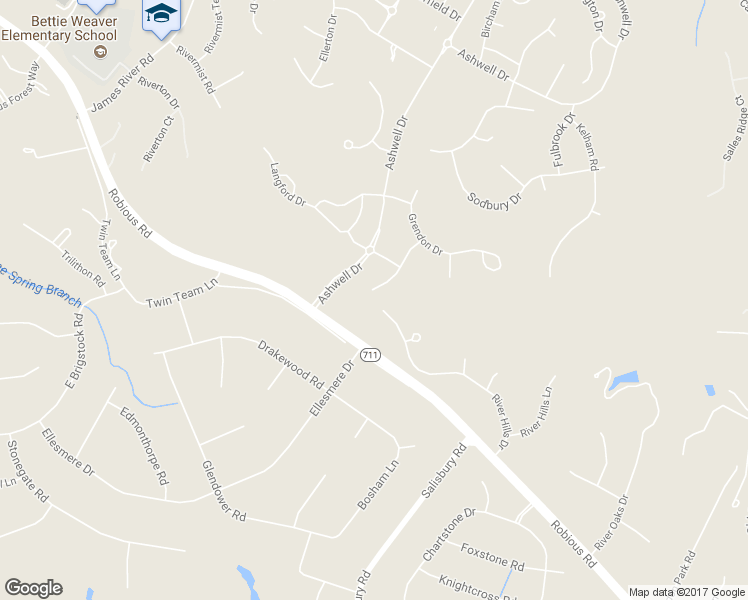 map of restaurants, bars, coffee shops, grocery stores, and more near 2901 Calcutt Drive in Midlothian