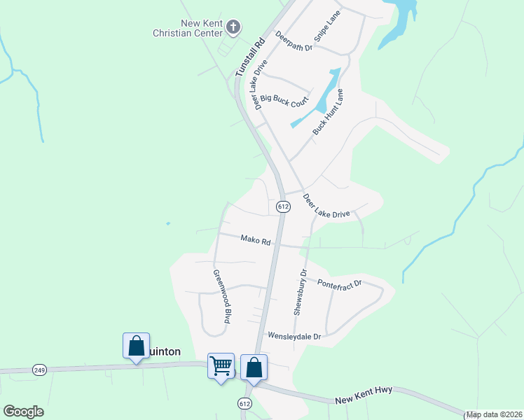 map of restaurants, bars, coffee shops, grocery stores, and more near 9254 Stingray Point Court in Quinton