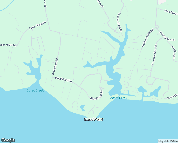 map of restaurants, bars, coffee shops, grocery stores, and more near 862 Bland Point Road in Deltaville