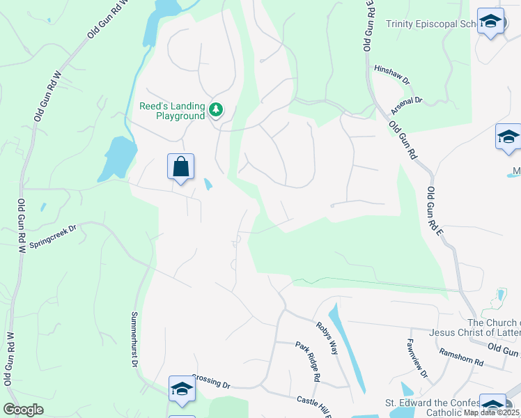 map of restaurants, bars, coffee shops, grocery stores, and more near 3451 Lady Marian Court in Midlothian