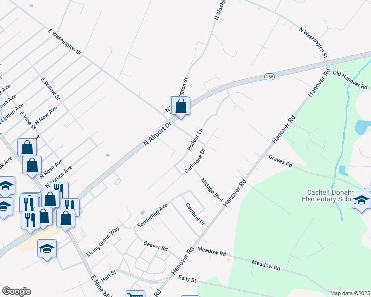 map of restaurants, bars, coffee shops, grocery stores, and more near 240 Hodder Ln in Highland Springs