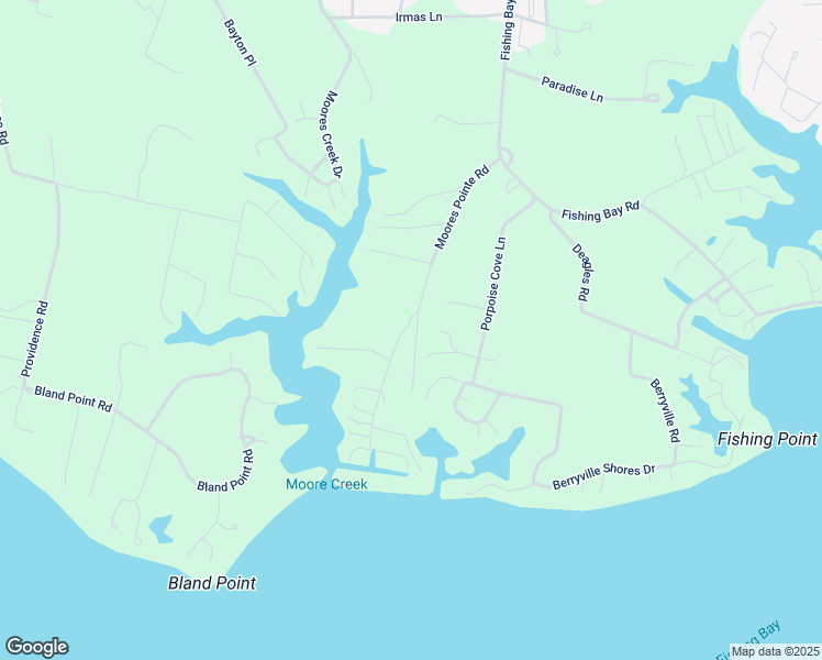 map of restaurants, bars, coffee shops, grocery stores, and more near 480-498 Moores Pointe Road in Deltaville