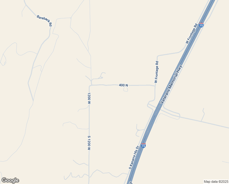 map of restaurants, bars, coffee shops, grocery stores, and more near 1055 400 North in Cedar City