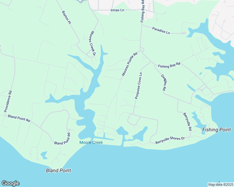 map of restaurants, bars, coffee shops, grocery stores, and more near 480 Moores Pointe Road in Deltaville