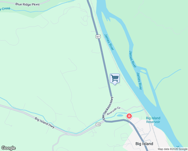 map of restaurants, bars, coffee shops, grocery stores, and more near 11716 Lee Jackson Highway in Big Island