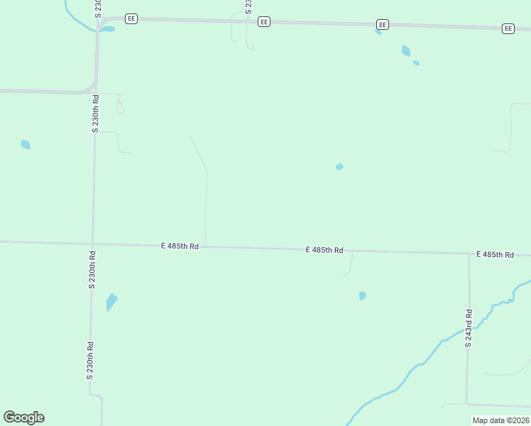 map of restaurants, bars, coffee shops, grocery stores, and more near 2335 East 485th Road in Halfway