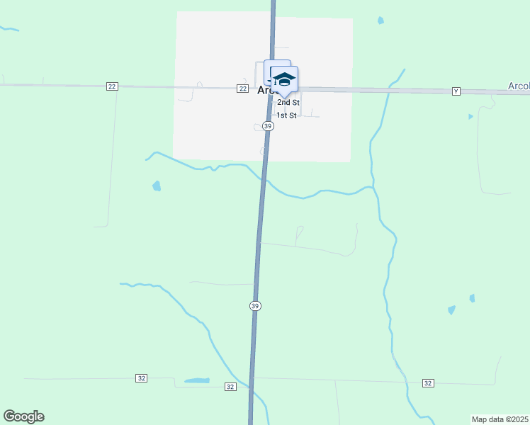 map of restaurants, bars, coffee shops, grocery stores, and more near in Arcola