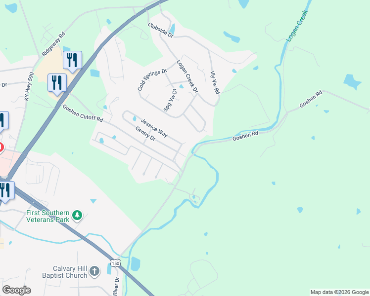 map of restaurants, bars, coffee shops, grocery stores, and more near 84 Cassie Court in Stanford
