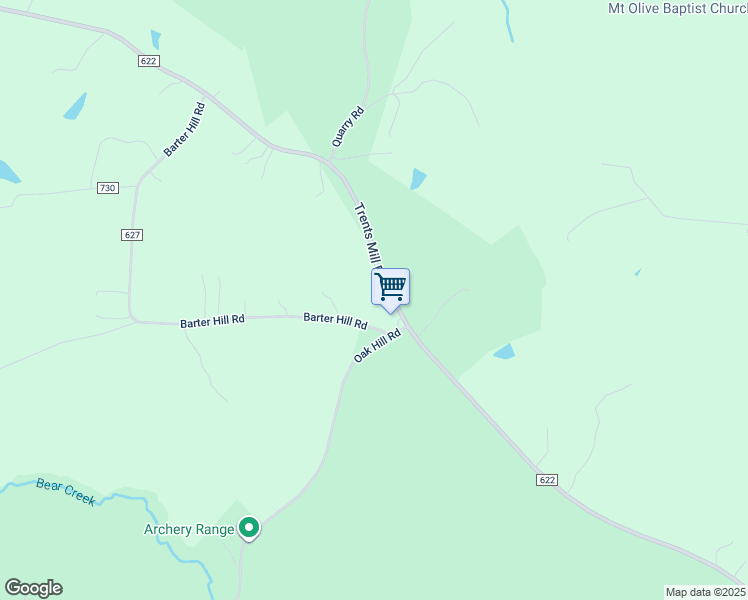 map of restaurants, bars, coffee shops, grocery stores, and more near 603 Trents Mill Road in Cumberland