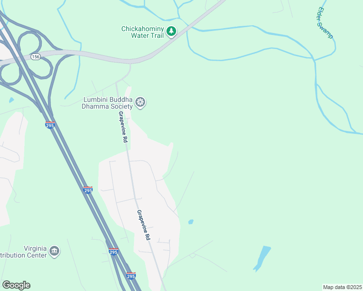 map of restaurants, bars, coffee shops, grocery stores, and more near 1301 Hatteras Road in Sandston