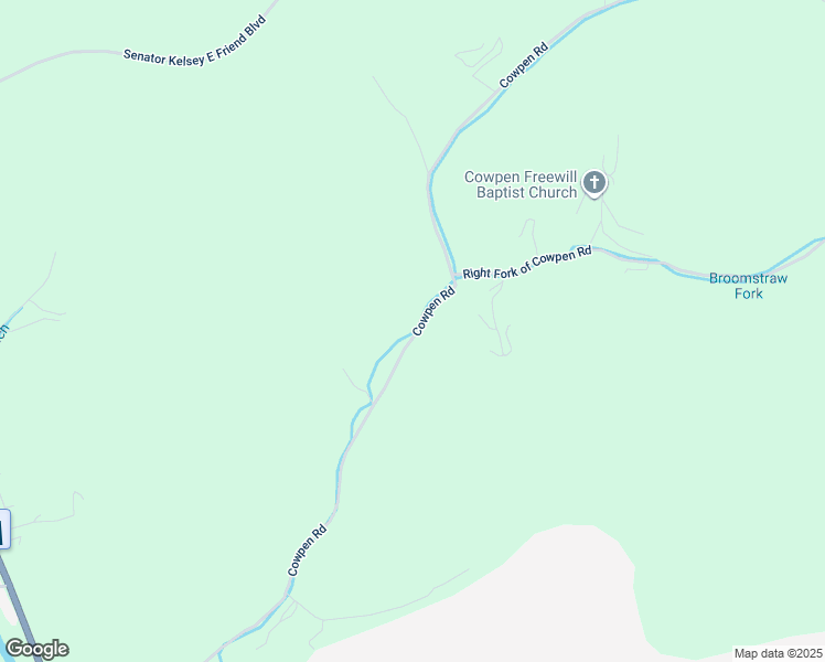 map of restaurants, bars, coffee shops, grocery stores, and more near 1040-1368 Cowpen Road in Pikeville