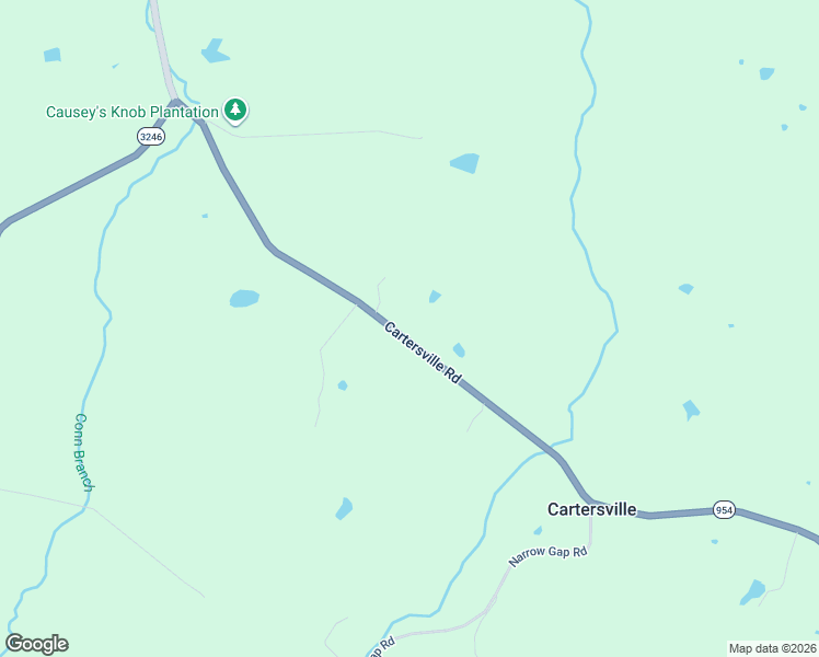 map of restaurants, bars, coffee shops, grocery stores, and more near 3518 Cartersville Road in Crab Orchard