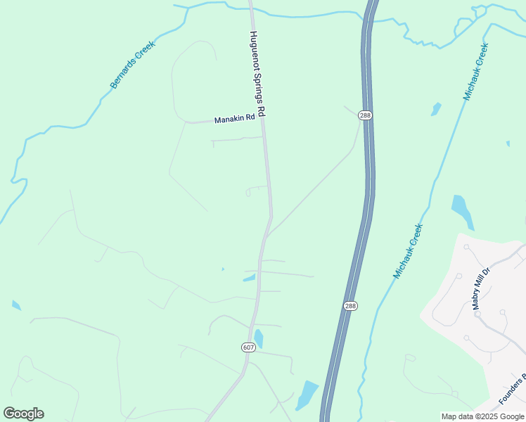 map of restaurants, bars, coffee shops, grocery stores, and more near 2544 Huguenot Springs Road in Midlothian