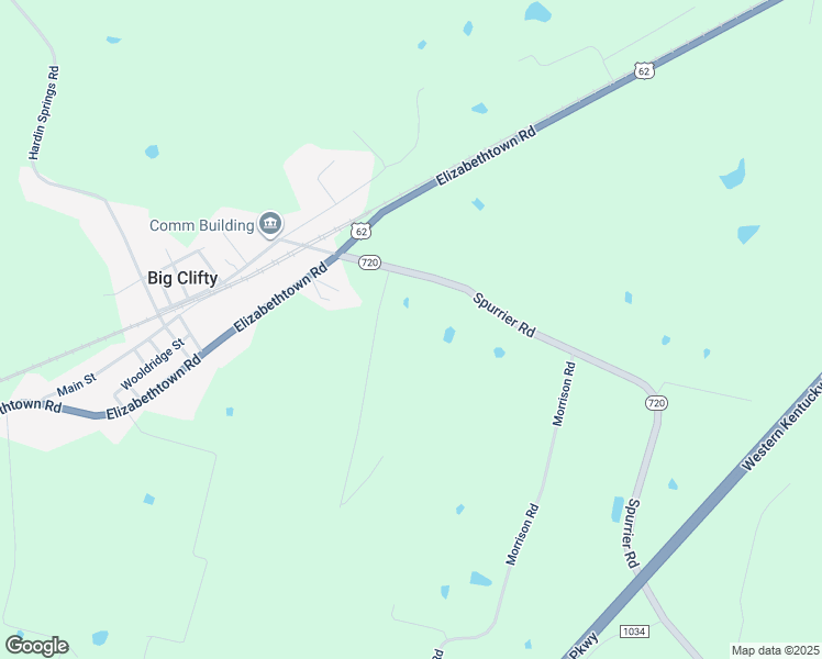 map of restaurants, bars, coffee shops, grocery stores, and more near in Big Clifty