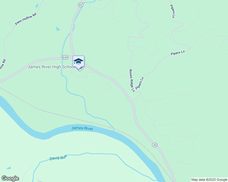 map of restaurants, bars, coffee shops, grocery stores, and more near 3549 Narrow Passage Road in Buchanan