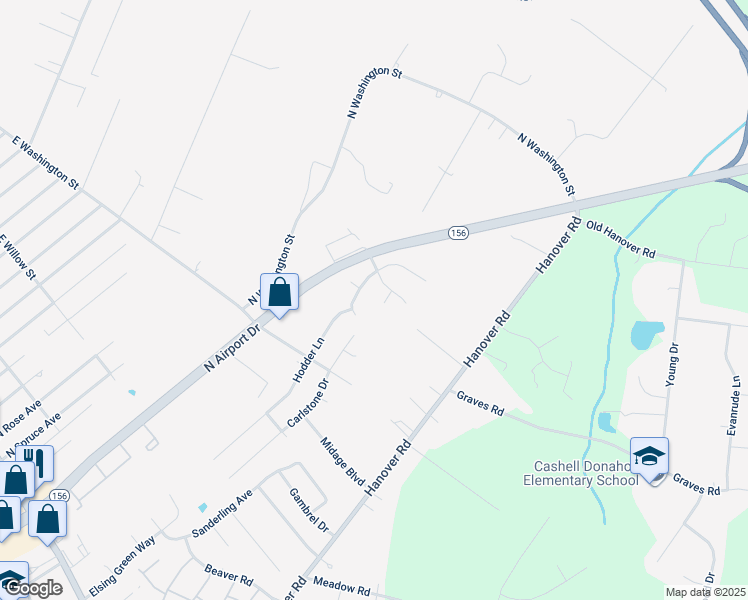 map of restaurants, bars, coffee shops, grocery stores, and more near 404 Renee Court in Highland Springs