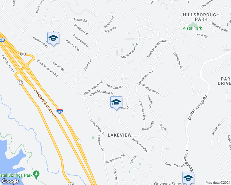 map of restaurants, bars, coffee shops, grocery stores, and more near 1512 Black Mountain Road in Hillsborough