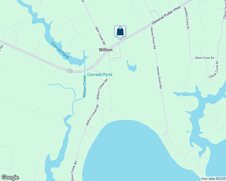 map of restaurants, bars, coffee shops, grocery stores, and more near Woodport Lane in Hartfield