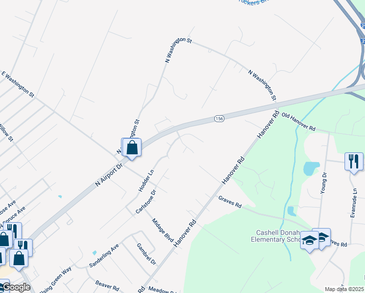 map of restaurants, bars, coffee shops, grocery stores, and more near 408 Renee Court in Highland Springs