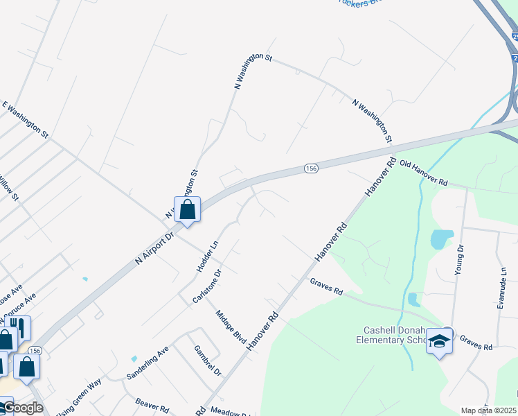 map of restaurants, bars, coffee shops, grocery stores, and more near 408 Renee Court in Highland Springs