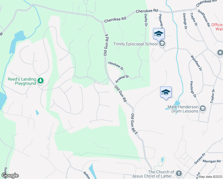 map of restaurants, bars, coffee shops, grocery stores, and more near 3826 Old Gun Road in Midlothian
