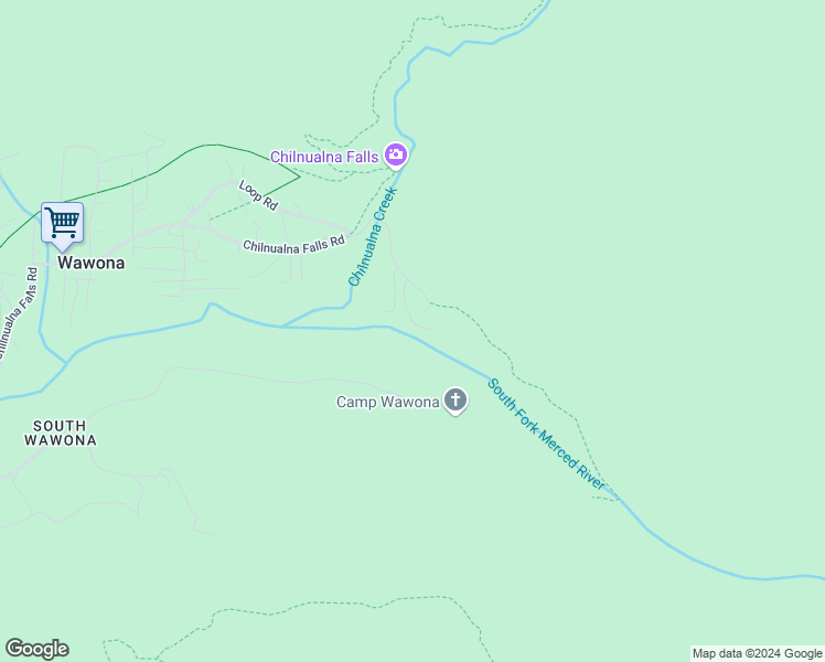 map of restaurants, bars, coffee shops, grocery stores, and more near in Wawona